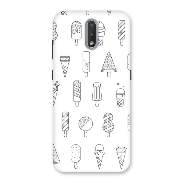 Ice Cream Lines Back Case for Nokia 2.3