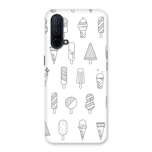 Ice Cream Lines Back Case for OnePlus Nord CE 5G