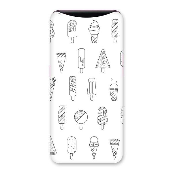 Ice Cream Lines Back Case for Oppo Find X