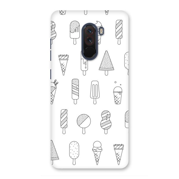 Ice Cream Lines Back Case for Poco F1