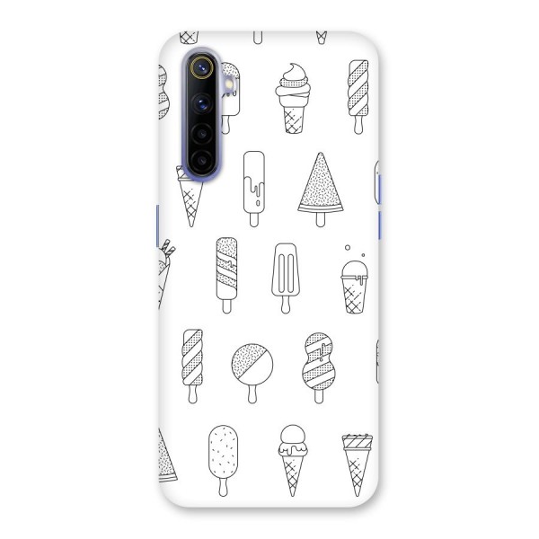 Ice Cream Lines Back Case for Realme 6