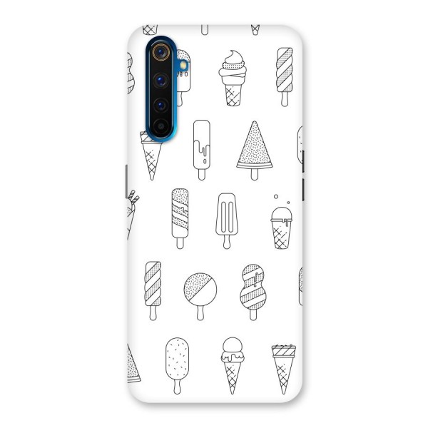 Ice Cream Lines Back Case for Realme 6 Pro