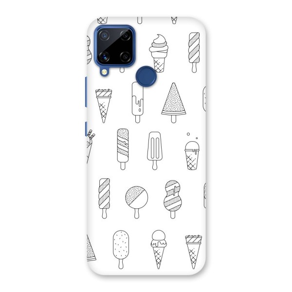 Ice Cream Lines Back Case for Realme Narzo 30A