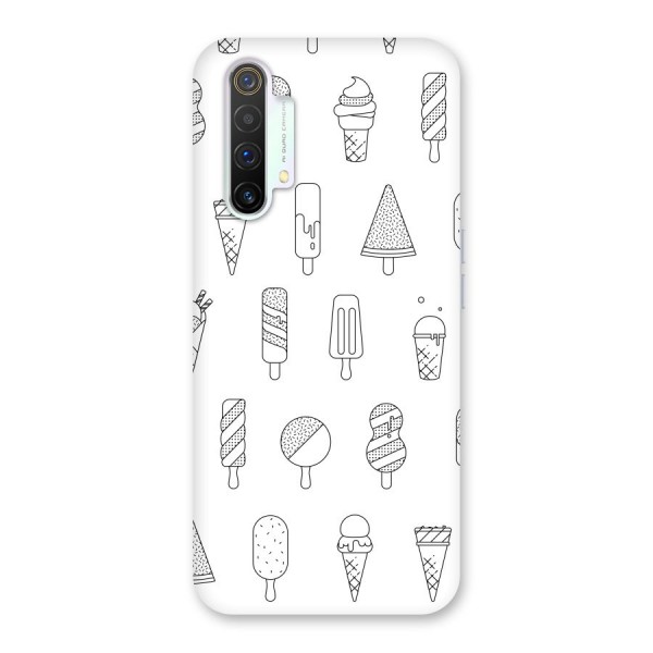 Ice Cream Lines Back Case for Realme X3