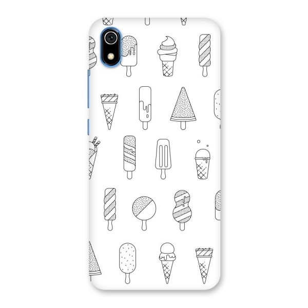 Ice Cream Lines Back Case for Redmi 7A