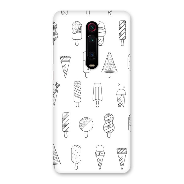 Ice Cream Lines Back Case for Redmi K20 Pro