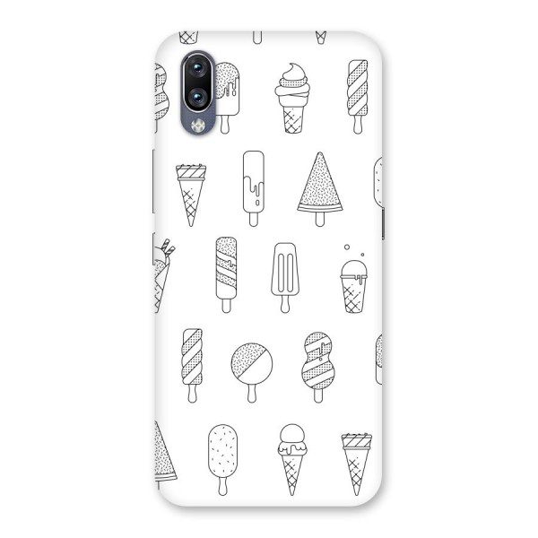 Ice Cream Lines Back Case for Vivo NEX