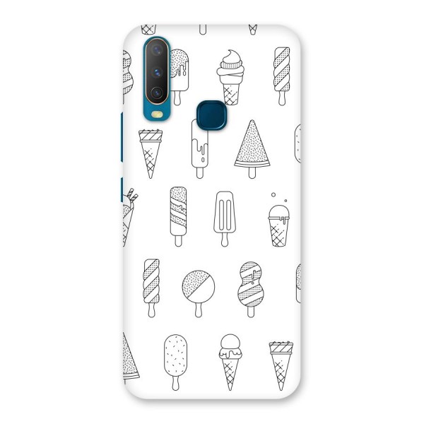 Ice Cream Lines Back Case for Vivo U10