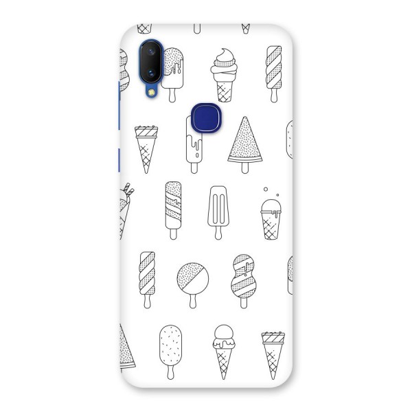 Ice Cream Lines Back Case for Vivo V11