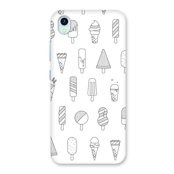 Ice Cream Lines Back Case for Vivo Y1s