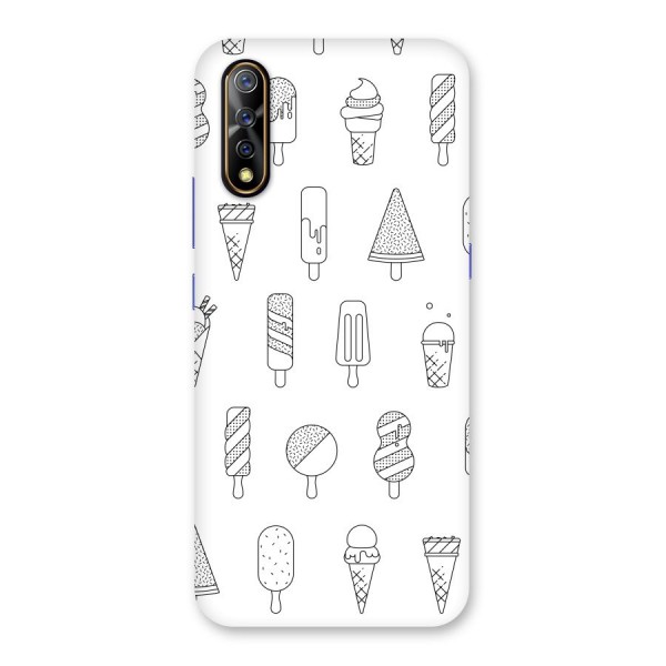 Ice Cream Lines Back Case for Vivo Z1x