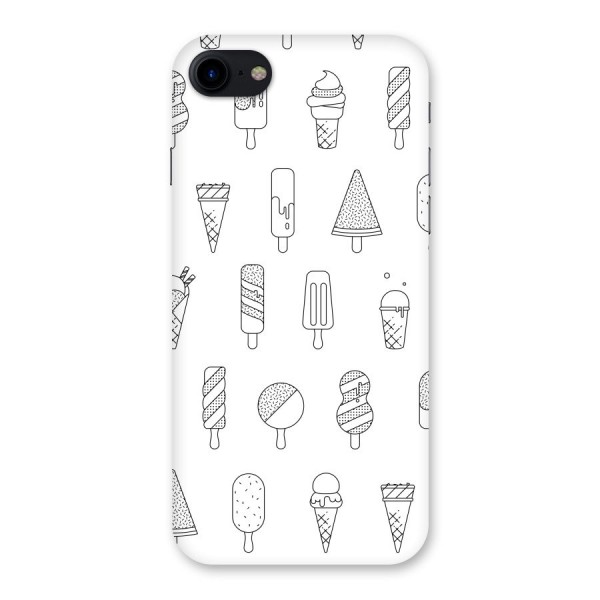 Ice Cream Lines Back Case for iPhone SE 2020