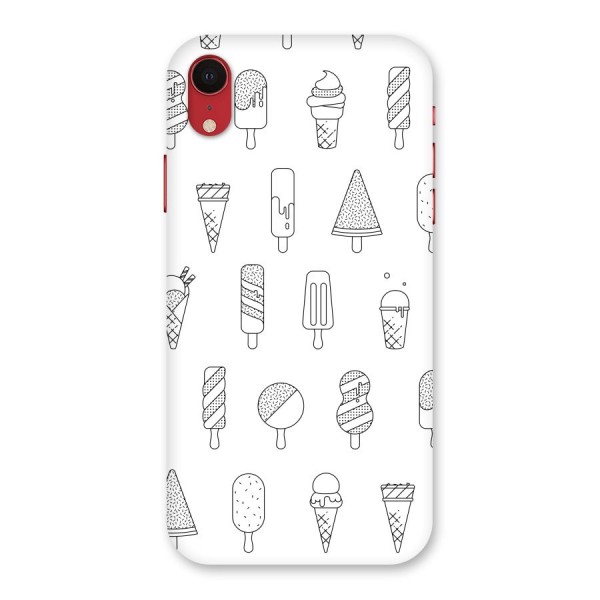 Ice Cream Lines Back Case for iPhone XR