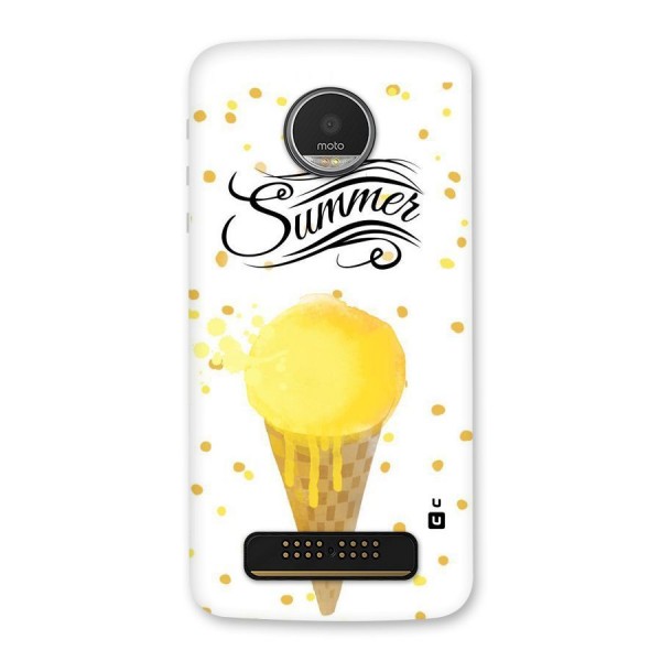 Ice Cream Summer Back Case for Moto Z Play