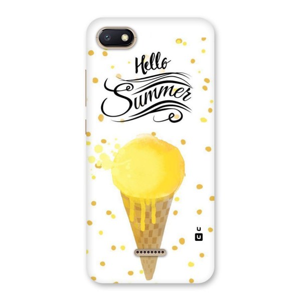 Ice Cream Summer Back Case for Redmi 6A