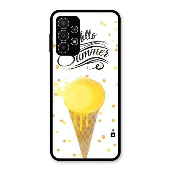 Ice Cream Summer Glass Back Case for Galaxy A23