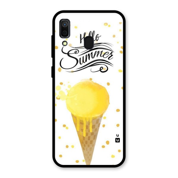 Ice Cream Summer Glass Back Case for Galaxy A30