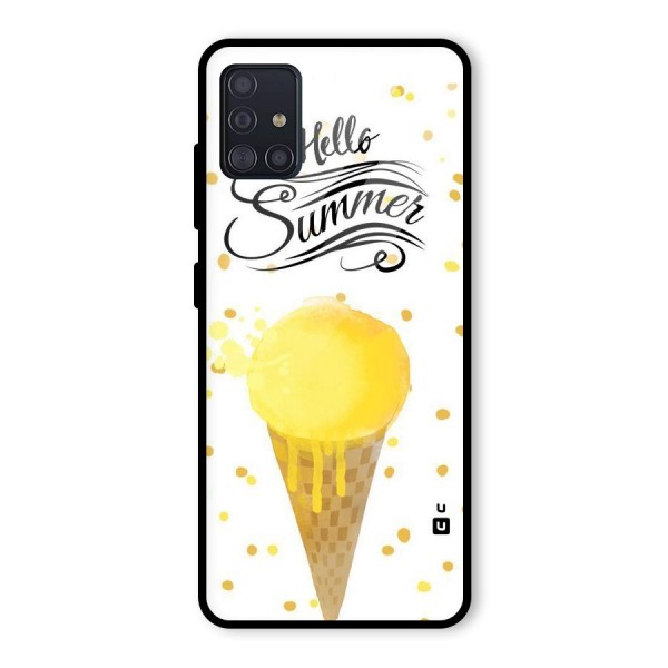 Ice Cream Summer Glass Back Case for Galaxy A51