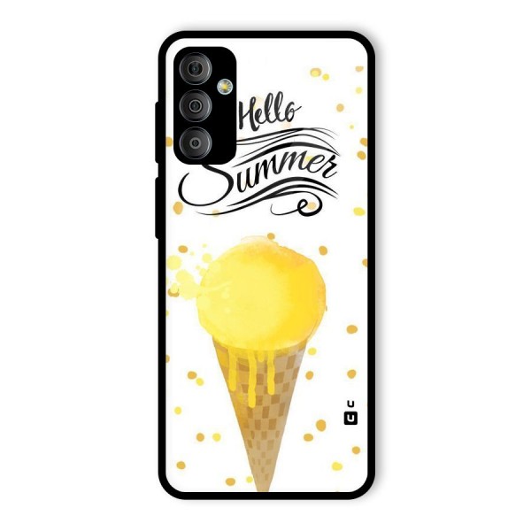 Ice Cream Summer Glass Back Case for Galaxy F23