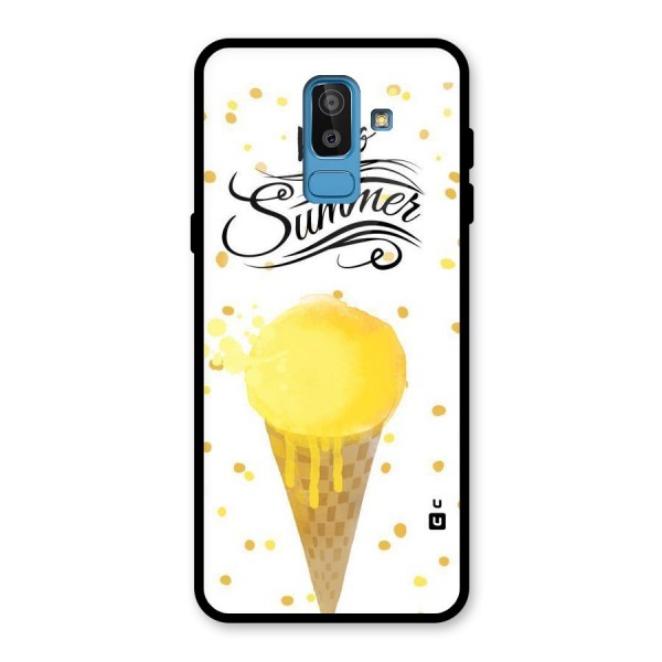 Ice Cream Summer Glass Back Case for Galaxy J8