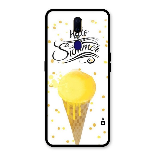 Ice Cream Summer Glass Back Case for Oppo F11