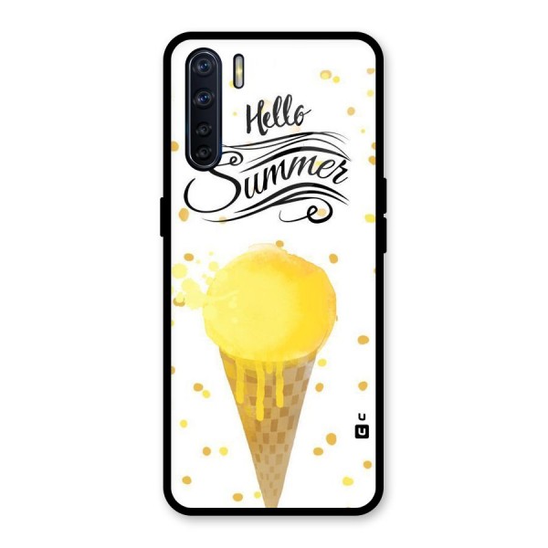 Ice Cream Summer Glass Back Case for Oppo F15