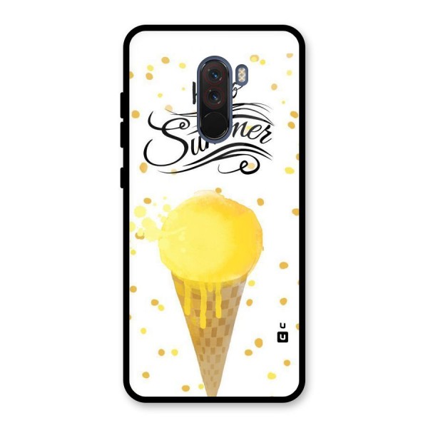 Ice Cream Summer Glass Back Case for Poco F1