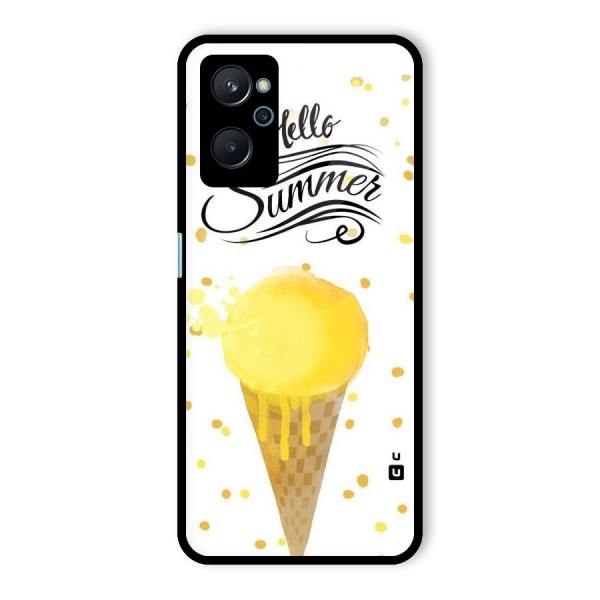 Ice Cream Summer Glass Back Case for Realme 9i