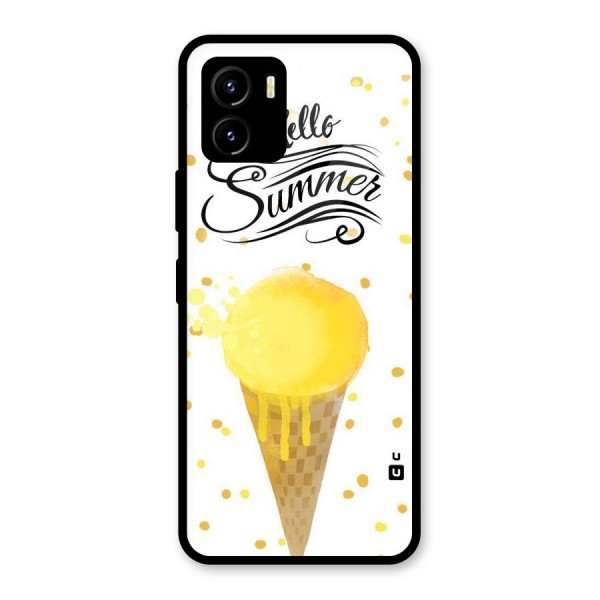 Ice Cream Summer Glass Back Case for Vivo Y15s