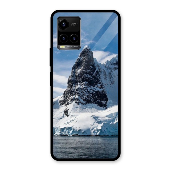 Ice Mountains Glass Back Case for Vivo Y21G