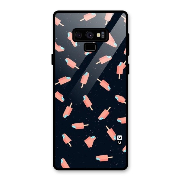 Icy Pattern Glass Back Case for Galaxy Note 9