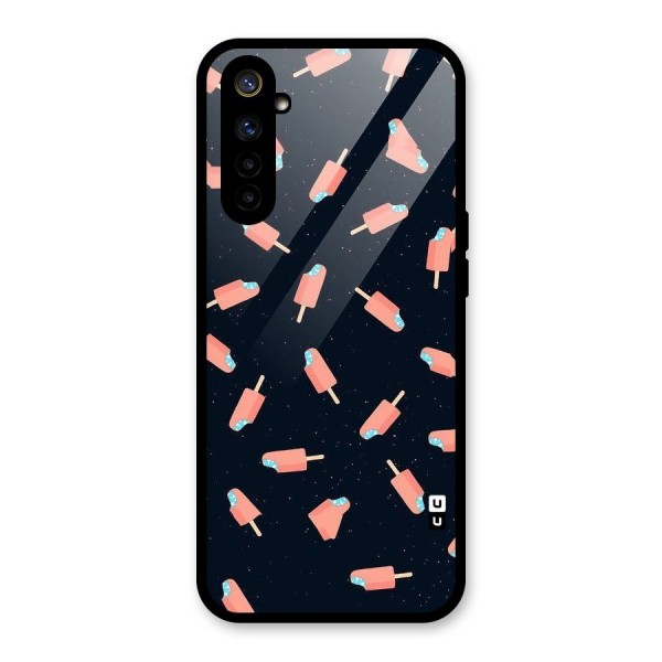 Icy Pattern Glass Back Case for Realme 6