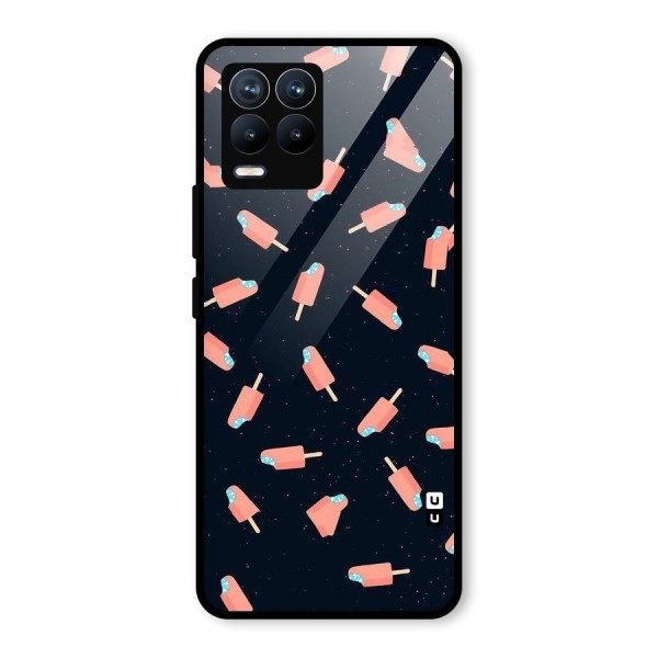 Icy Pattern Glass Back Case for Realme 8 Pro