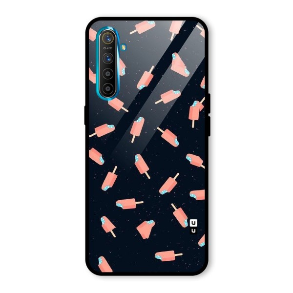 Icy Pattern Glass Back Case for Realme XT