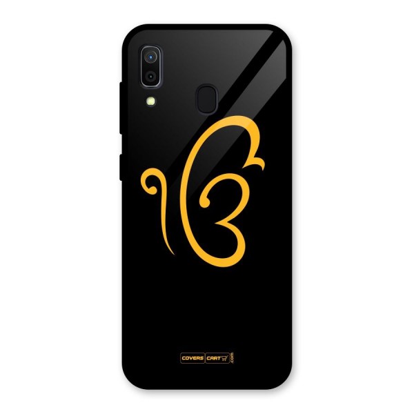 Ik Onkar Glass Back Case for Galaxy A30