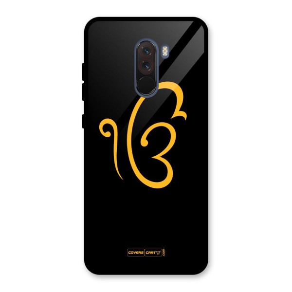 Ik Onkar Glass Back Case for Poco F1