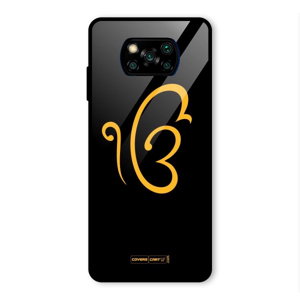 Ik Onkar Glass Back Case for Poco X3 Pro