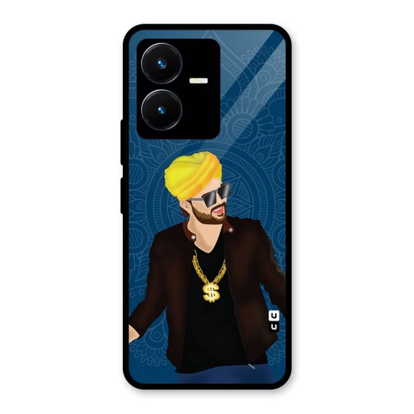 Indie Pop Illustration Glass Back Case for Vivo Y22