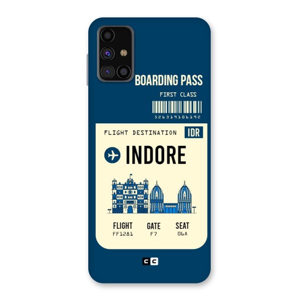 Indore Boarding Pass Back Case for Galaxy M31s