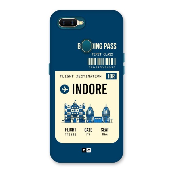 Indore Boarding Pass Back Case for Oppo A12