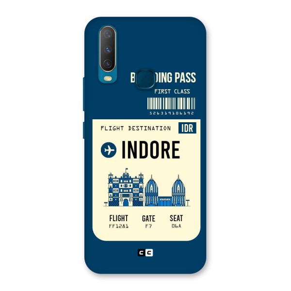 Indore Boarding Pass Back Case for Vivo U10