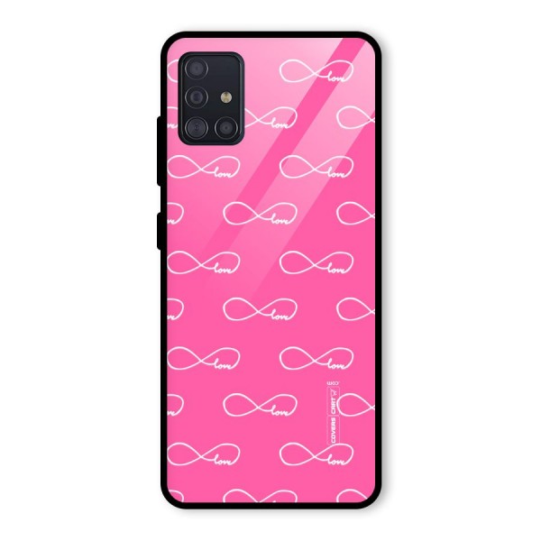 Infinity Love Glass Back Case for Galaxy A51