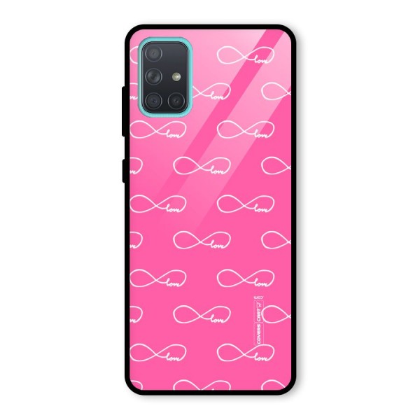 Infinity Love Glass Back Case for Galaxy A71