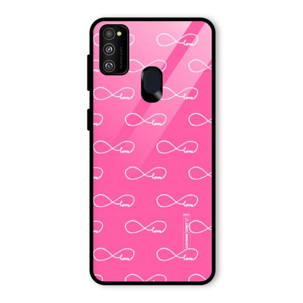 Infinity Love Glass Back Case for Galaxy M21