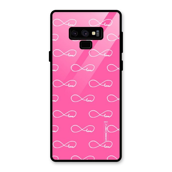 Infinity Love Glass Back Case for Galaxy Note 9