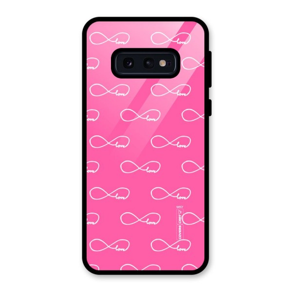 Infinity Love Glass Back Case for Galaxy S10e