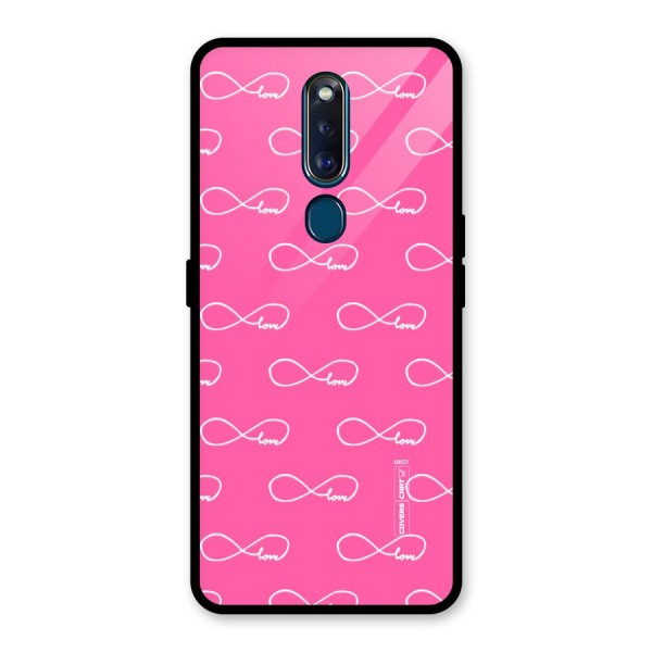 Infinity Love Glass Back Case for Oppo F11 Pro