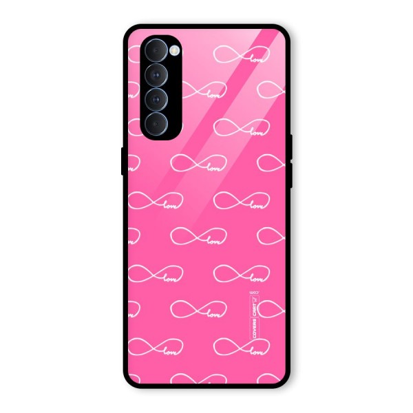 Infinity Love Glass Back Case for Oppo Reno4 Pro