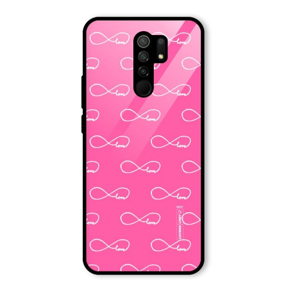 Infinity Love Glass Back Case for Redmi 9 Prime