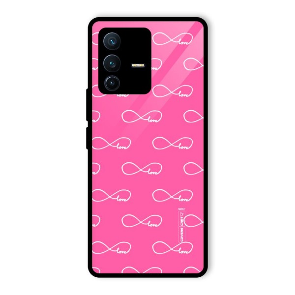 Infinity Love Glass Back Case for Vivo V23 Pro